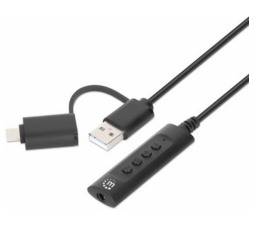 Slika izdelka: 2-in-1 USB-C & USB-A to 3.5 mm Stereo Audio Aux