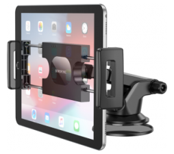 Slika 2 izdelka: Borofone avtonosilec BH100 vakumski za tablico in telefon (4,7-12,9 Inch) - črn