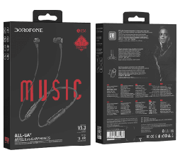 Slika 2 izdelka: Borofone bluetooth slušalke BE58 Sports stereo - črne