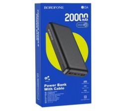 Slika 2 izdelka: Borofone prenosna baterija BJ3A powerbank 20000 mAh 2x USB črn
