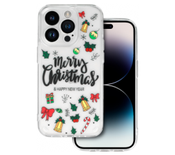 Slika 2 izdelka: Clear Case Christmas za iPhone 15 Pro - prozoren