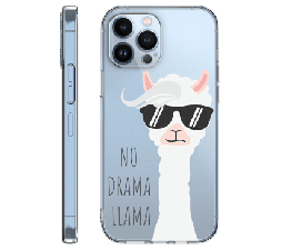 Slika 2 izdelka: Clear Case No Drama LLama za iPhone 7, iPhone 8, iPhone SE 2020 - prozoren
