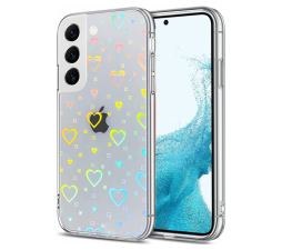 Slika izdelka: Clear Case silikonski ovitek Hologram za Xiaomi Redmi Note 11 4G / Redmi Note 11s 4G - prozoren s srčki