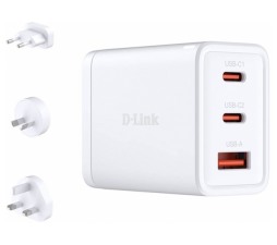 Slika izdelka: D-link 65W GaN polnilnik DCP-651 2x USB-C, 1X USB-A