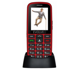 Slika 2 izdelka: EVOLVEO Easyphone EG telefon za starejše z GPS sledilnikom - rdeč