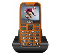 Slika izdelka: EVOLVEO Easyphone XR telefon na tipke za starejše - oranžen