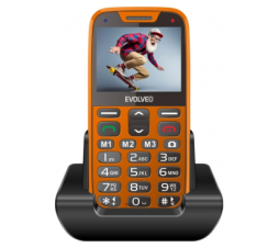 Slika 2 izdelka: EVOLVEO Easyphone XR telefon na tipke za starejše - oranžen