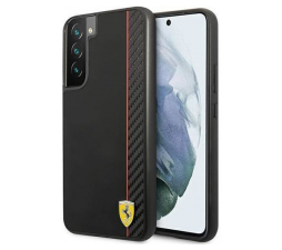 Slika izdelka: Ferrari silikonski ovitek Scuderia Ferrari FESAXHCS22MBK za Samsung Galaxy S22 Plus 5G - črn