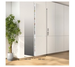Slika 2 izdelka: Gorenje Kombinirani hladilnik/zamrzovalnik - vgradni integrirani - NRKI619D61WFE