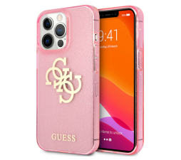 Slika izdelka: GUESS GUHCP13LPCUGL4GPI Big Logo silikonski ovitek za iPhone 13 Pro - roza z bleščicami