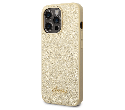Slika izdelka: GUESS GUHCP14LHGGSHK ovitek za iPhone 14 Pro - zlat z bleščicami