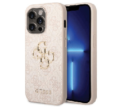 Slika 2 izdelka: GUESS GUHCP15L4GMGPI silikonski ovitek za iPhone 15 Pro - roza z zlatim logom