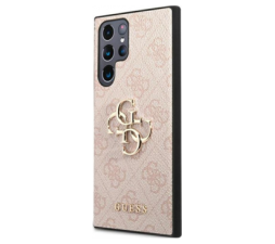 Slika 2 izdelka: GUESS GUHCS23L4GMGPI silikonski ovitek za Samsung Galaxy S23 Ultra 5G - roza z zlatim logom
