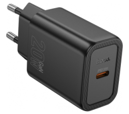 Slika 2 izdelka: Hoco polnilec adapter N60 GaN PD 20W Type C za Samsung, iPhone - črn