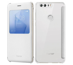 Slika 2 izdelka: Huawei original preklopna torbica S-View za Huawei Honor 8 bela z okenčkom