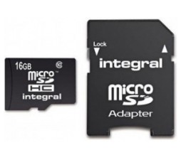 Slika 2 izdelka: Integral SPOMINSKA KARTICA 16GB micro SD z adapterjem Class 10