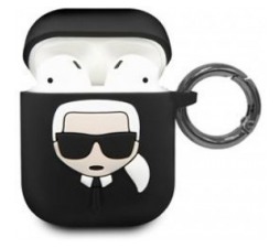 Slika 2 izdelka: KARL LAGERFELD AirPods in AirPods 2 Case - black Karl s Head - KLACCSILKHBK