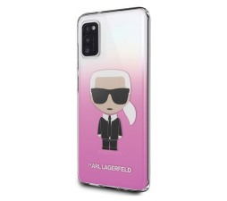 Slika izdelka: Originalen KARL LAGERFELD ovitek Samsung Galaxy A41 A415 - Karl Full Body Iconic - prozorno pink trda zaščita - KLHCA41TRDFKPI