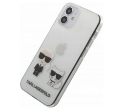 Slika 2 izdelka: Originalen KARL LAGERFELD ovitek iPhone 12 mini - Karl and Choupette - prozorna trda zaščita - KLHCP12SCKTR