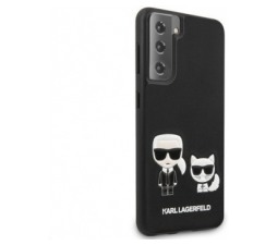 Slika 2 izdelka: Originalen KARL LAGERFELD ovitek Samsung Galaxy S21 Plus G996 - Karl and Choupette -  črna zaščita - KLHCS21MPCUSKCBK