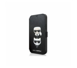Slika izdelka: Originalen KARL LAGERFELD ovitek iPhone 12 Pro Max - Karls head - knjiga črna - KLFLBKP12LSAKICKCBK