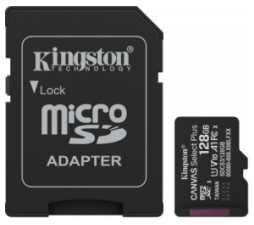 Slika 2 izdelka: Kingston Canvas Select Plus SPOMINSKA KARTICA 128GB 4K MicroSD za adapterjem 150MB/s