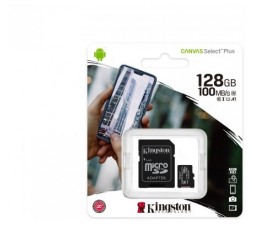 Slika izdelka: Kingston SPOMINSKA KARTICA 128 GB micro SD (2v1 MICRO-SDHC ) 100 MB / s