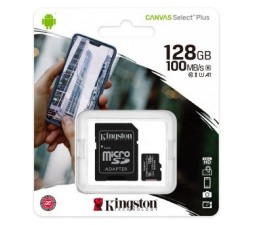 Slika 2 izdelka: Kingston SPOMINSKA KARTICA 128 GB micro SD (2v1 MICRO-SDHC ) 100 MB / s
