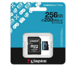 Slika izdelka: Kingston SPOMINSKA KARTICA 256GB 4K microSD (2v1 MICRO-SDXC ) 200MB/s