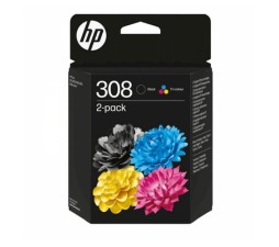 Slika izdelka: KOMPLET ČRNIL HP 308 ČRNA IN BARVNA ZA ENVY 6110e/6120e/6122e/6130e/6132e/6520e/6530e/6532e
