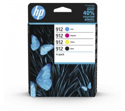 Slika izdelka: KOMPLET ČRNIL HP 912 ČRNA, CYAN, MAGENTA, RUMENA ZA OJ 801x/802x