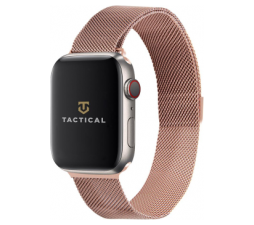Slika 2 izdelka: Kovinski pašček za uro Apple Watch 1 / 2 / 3 / 4 / 5 / 6 / 7 / 8 / 9 / SE 42/44/45 mm roza