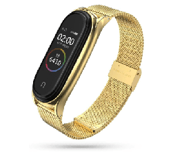 Slika 2 izdelka: Kovinski pašček za uro Xiaomi Mi Band 5 in 6 - zlat