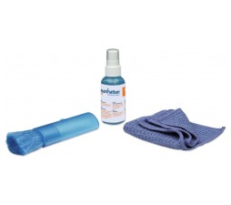 Slika izdelka: LCD Čistilni kit MANHATTAN, brez alkohola, 60ml, čistilna raztopina, čopič, krpica iz mikrovlaken