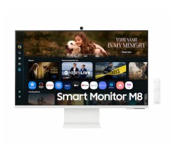 Slika izdelka: Monitor Samsung 32 M80F Smart M8, VA, 3840x2160, HDMI, USB-C, Wi-Fi, BT, kamera