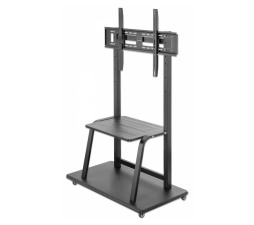 Slika izdelka: Multimedijski voziček 37''-100'' MANHATTAN, 150kg, naklon 0°, črne barve