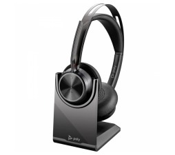 Slika 2 izdelka: Naglavne slušalke Poly Voyager Focus 2 USB-A s stojalom za polnjenje