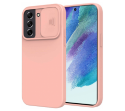 Slika 2 izdelka: Onasi Lens Cover silikonski ovitek zaščita za Samsung Galaxy S21 FE G990 - roza