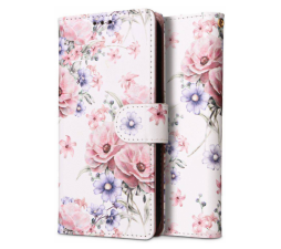 Slika izdelka: Onasi preklopna torbica Wallet denarnica Fancy Diary Samsung Galaxy A55 - Flower bela