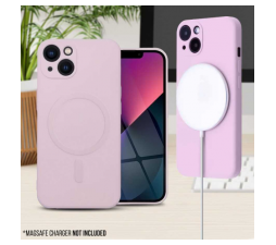 Slika izdelka: Onasi silikonski ovitek MagSafe za iPhone 14 6.1 - mat roza