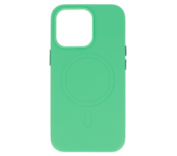 Slika 2 izdelka: Onasi usnjen silikonski ovitek MagSafe za iPhone 14 Pro Max - mint