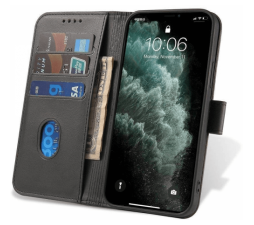 Slika izdelka: Onasi Wallet denarnica usnjena preklopna torbica Samsung Galaxy S25 5G - črna
