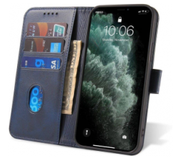 Slika 2 izdelka: Onasi Wallet denarnica usnjena preklopna torbica Xiaomi 12T / 12T Pro - modra