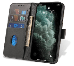 Slika 2 izdelka: Onasi Wallet denarnica usnjena preklopna torbica Samsung Galaxy A14 - črna