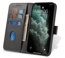 Slika 2 izdelka: Onasi Wallet denarnica usnjena preklopna torbica Samsung Galaxy S25 5G - črna