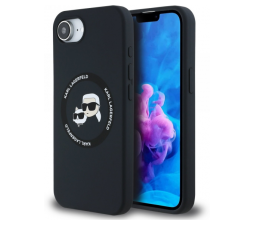 Slika izdelka: Originalen KARL LAGERFELD ovitek MagSafe iPhone 16e / iPhone 17e - Karl and Choupette - črn - KLHMPSE4SKCHTCK 