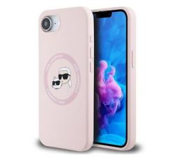 Slika izdelka: Originalen KARL LAGERFELD ovitek MagSafe iPhone 16e / iPhone 17e - Karl and Choupette - roza - KLHMPSE4SKCHTCP 