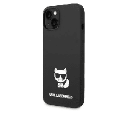 Slika izdelka: Originalen KARL LAGERFELD ovitek iPhone 14 6.1  - Choupette Body - črn silikonska zaščita - KLHCP14SSLCTBK 