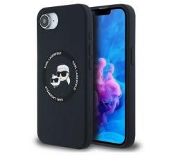 Slika 2 izdelka: Originalen KARL LAGERFELD ovitek MagSafe iPhone 16e / iPhone 17e - Karl and Choupette - črn - KLHMPSE4SKCHTCK 