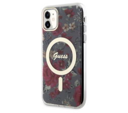 Slika 2 izdelka: Originalni GUESS ovitek Flowers GUHMN61HCFWSA z Magsafe za iPhone 11 / iPhone XR - kaki